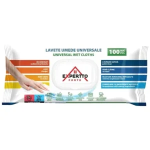 Expertto Șervețele Umede Multisuprafețe cu Bicarbonat și Oțet, 100 Bucăți