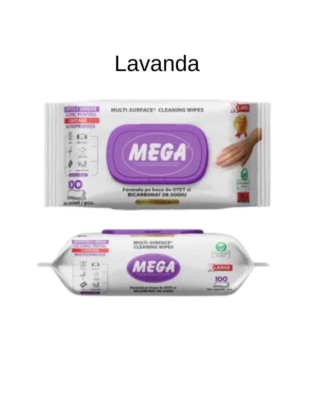 Mega Șervețele Umede Universale Multisuprafețe, Diverse Arome, 100 Bucăți - imagine 5