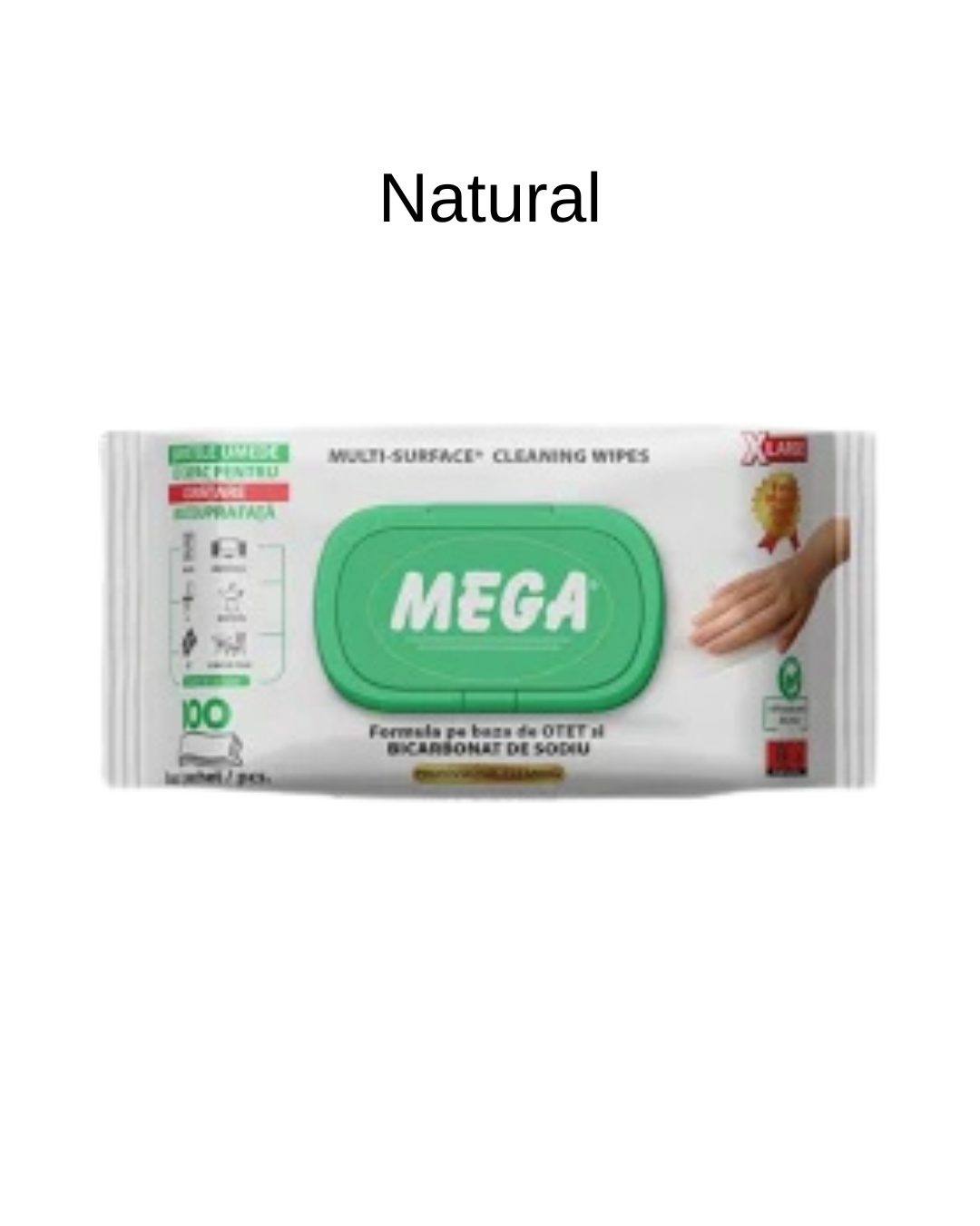 Mega Șervețele Umede Universale Multisuprafețe, Diverse Arome, 100 Bucăți - imagine 3