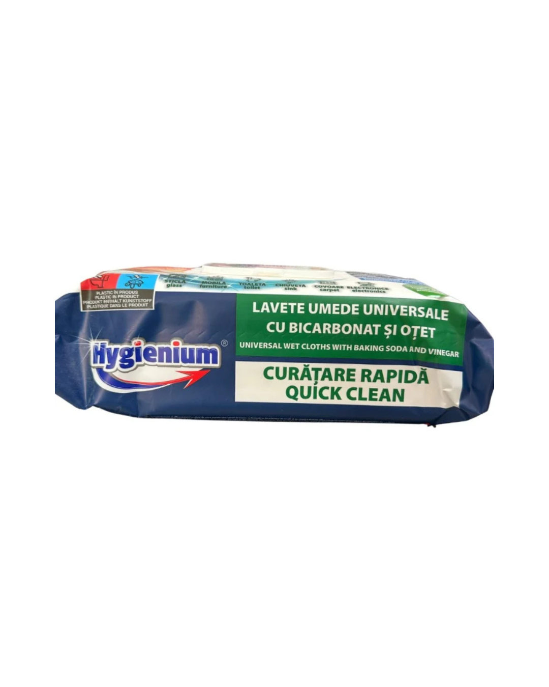 Hygienium Șervețele Umede Universale Multisuprafețe, cu Bicarbonat și Oțet, Diverse Arome, 100 Bucăți - imagine 4