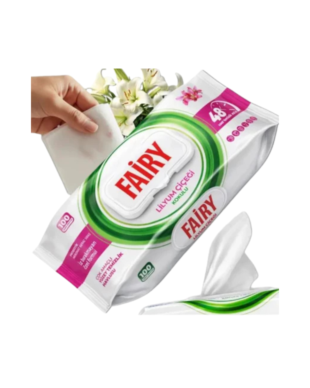 Fairy Șervețele Umede Universale Multisuprafețe, Diverse Arome, 100 Bucăți - imagine 5