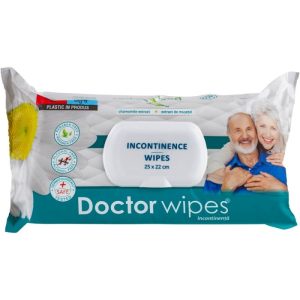 Doctor Wipe’s Șervețele Umede pentru Incontinență, extract de mușețel, 72 Bucăți