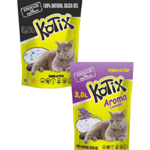 Kotix Silicat pentru Pisici, 3.8 L, Diverse arome