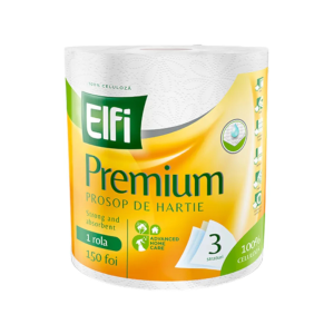 Elfi Premium Prosop de Hârtie, 3 Straturi, 150 Foi