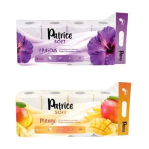 Patrice Soft Hârtie Igienică, 3 Straturi, 8 Role, Diverse arome
