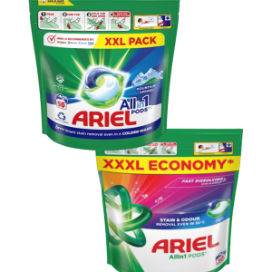 Ariel Det Capsule Pods All-in-1 Plus – 50 buc, regular & color