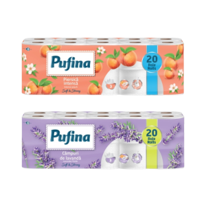 Pufina Hârtie Igienică, 3 Straturi, 20 Role, Diverse arome