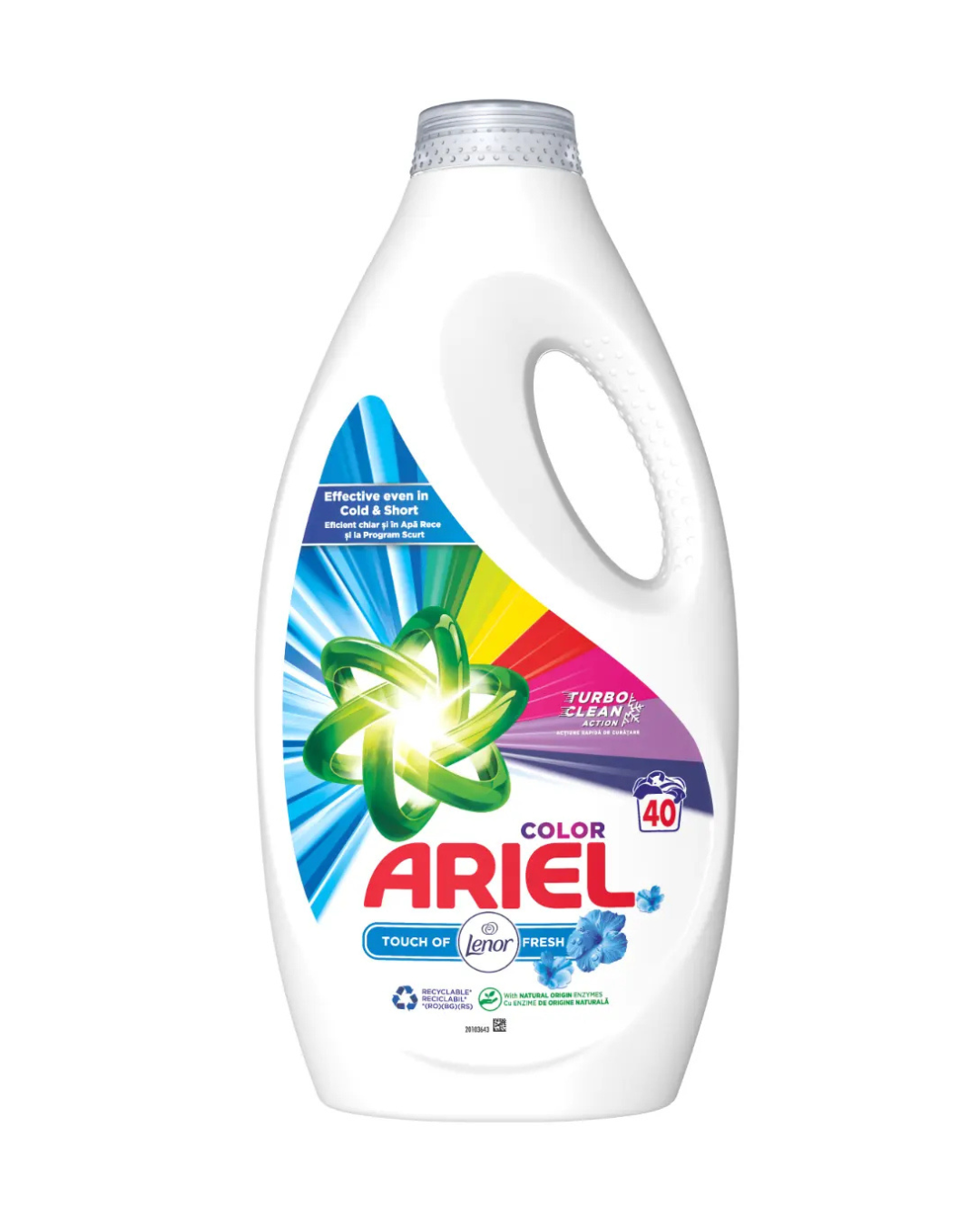 Ariel Detergent Lichid de Rufe – 2 L / 40 spălări, regular & color - imagine 3