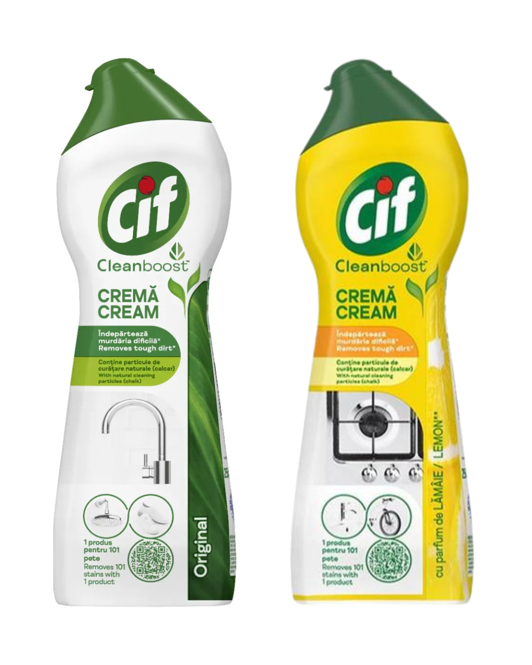 Cif Cremă pentru Curățarea Suprafețelor, 250 ml, Diverse arome