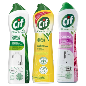 Cif Cremă pentru Curățarea Suprafețelor, 500 ml, Diverse arome