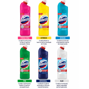 Domestos Extended Power Dezinfectant pentru Toaletă, 750 ml – diverse sortimente