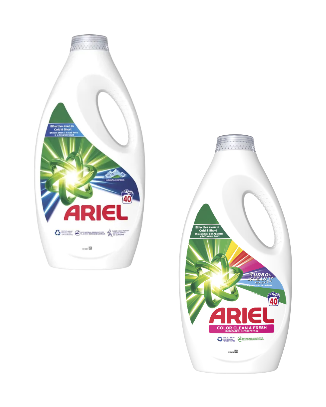 Ariel Detergent Lichid de Rufe – 2 L / 40 spălări, regular & color