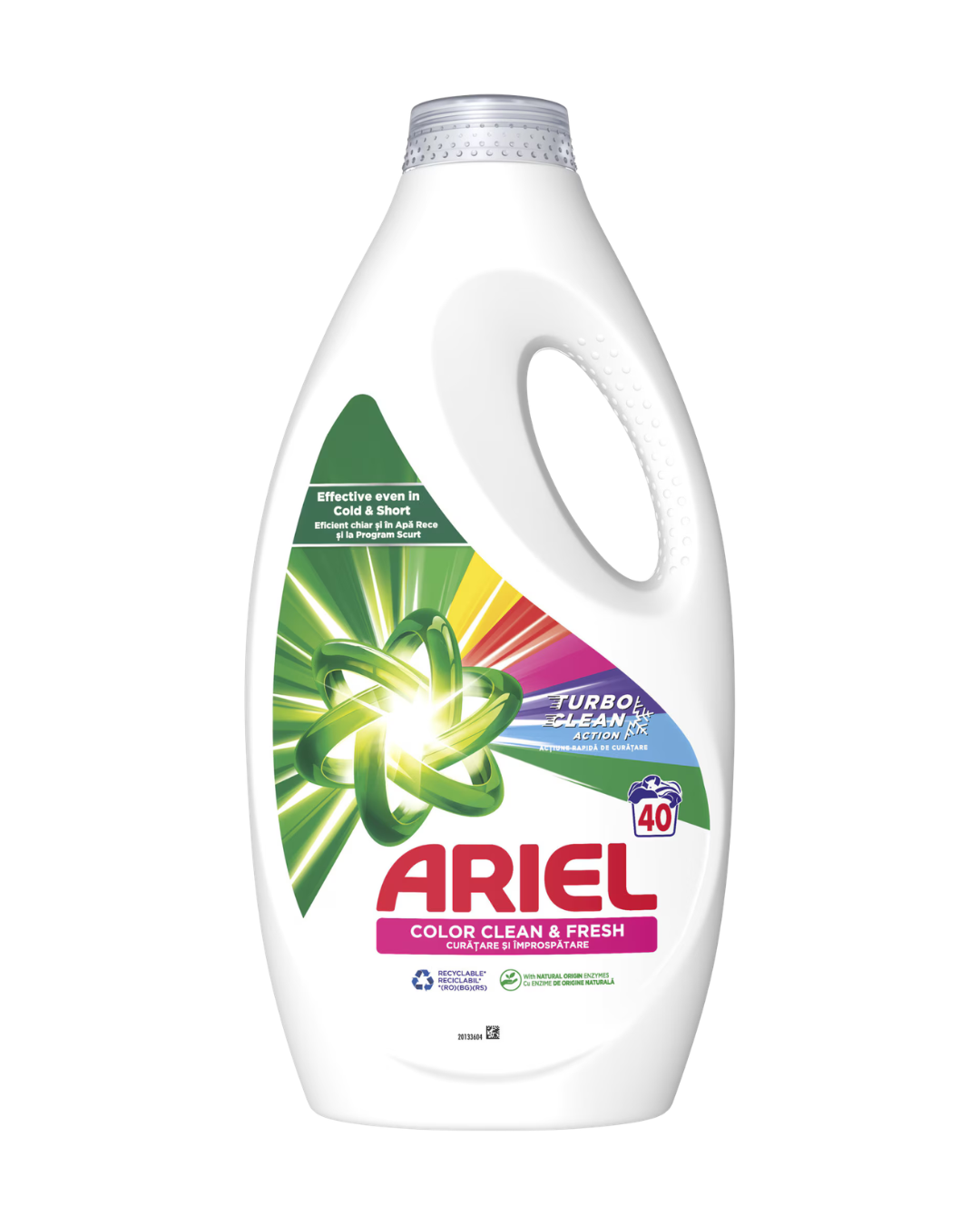 Ariel Detergent Lichid de Rufe – 2 L / 40 spălări, regular & color - imagine 3