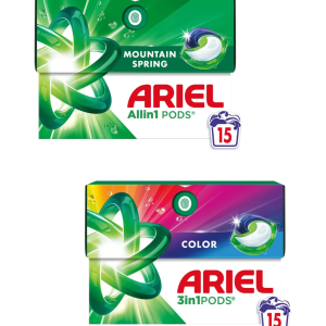 Ariel Detergent Capsule PODS All-in-1 – 15 buc, regular & color