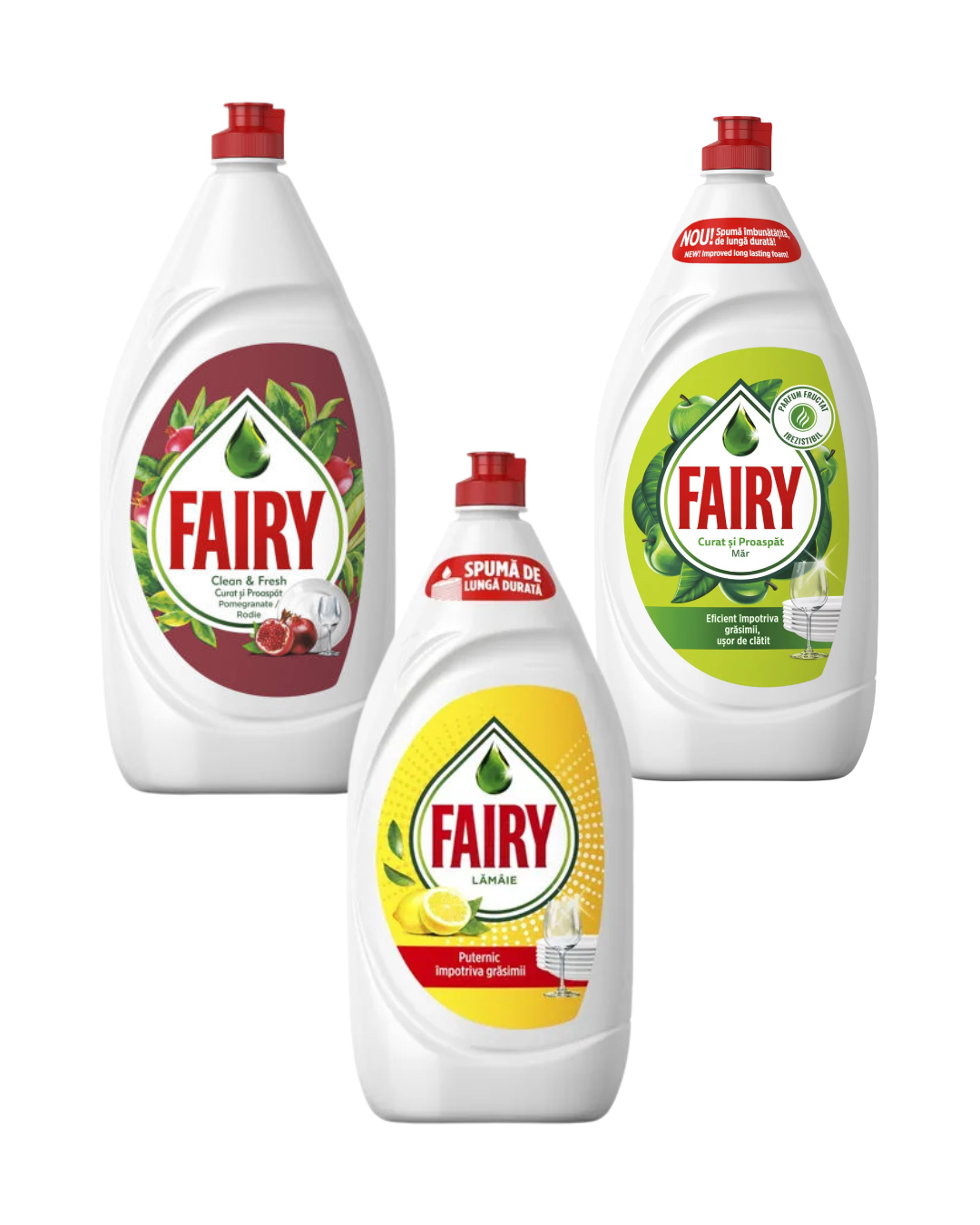 Fairy Detergent de Vase – 1,35 L, diverse arome