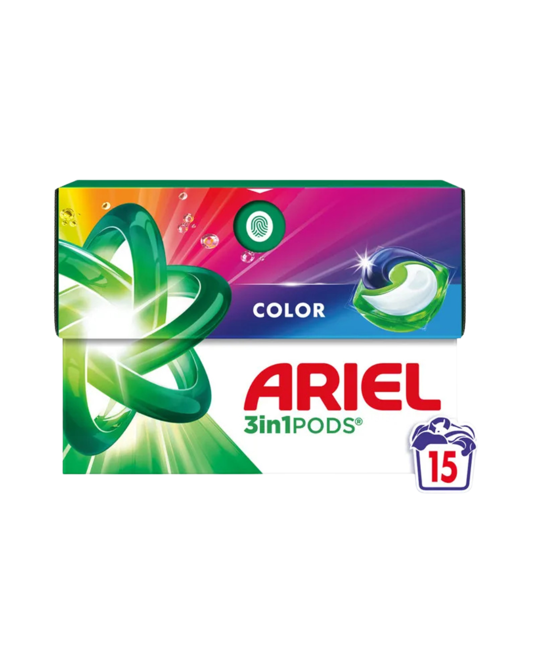 Ariel Detergent Capsule PODS All-in-1 – 15 buc, regular & color - imagine 3