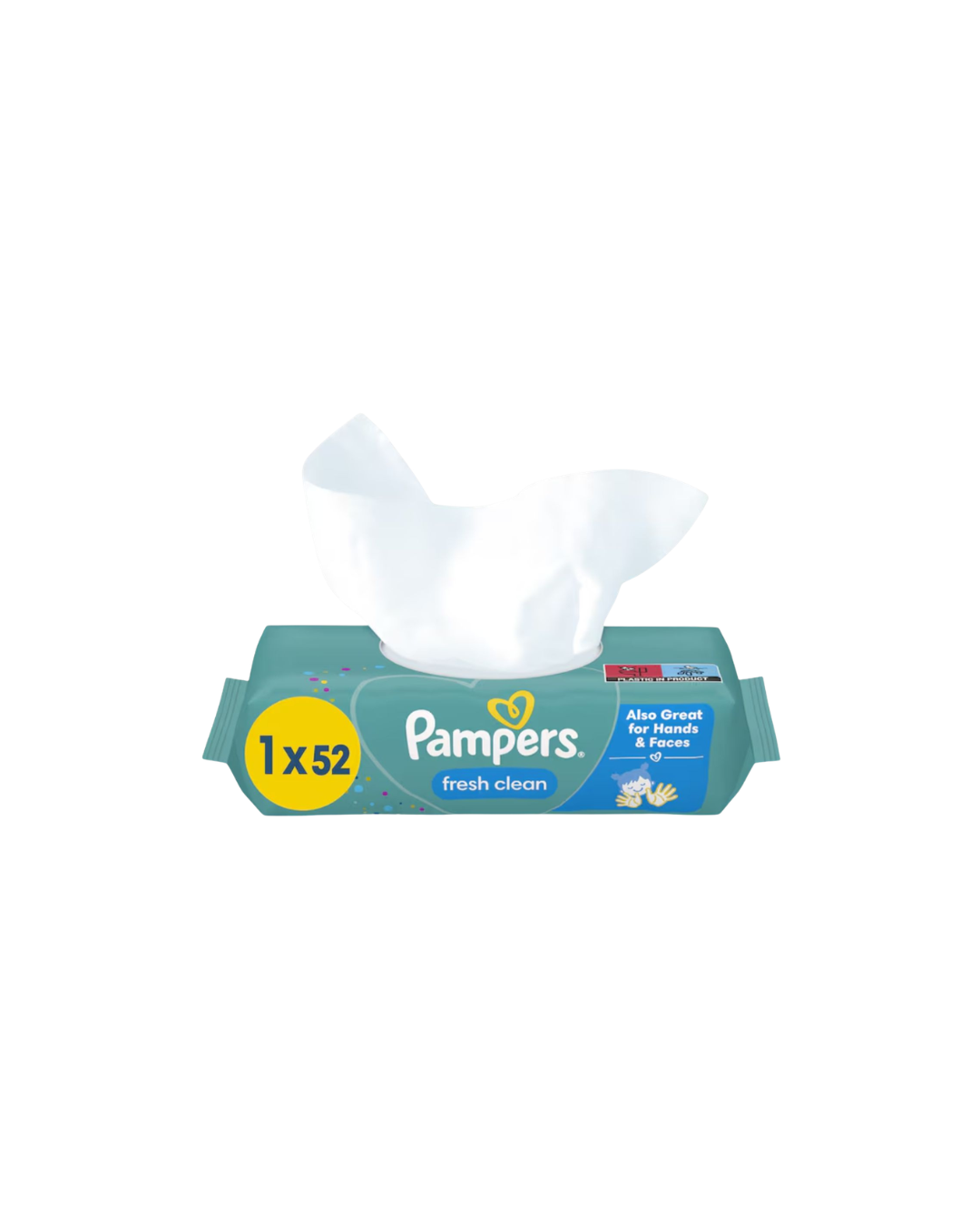 Pampers Fresh Clean Șervețele Umede, 52 Bucăți - imagine 2