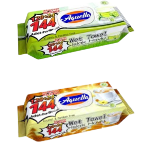 Aquella Șervețele Umede, Diverse Arome, 144 Bucăți