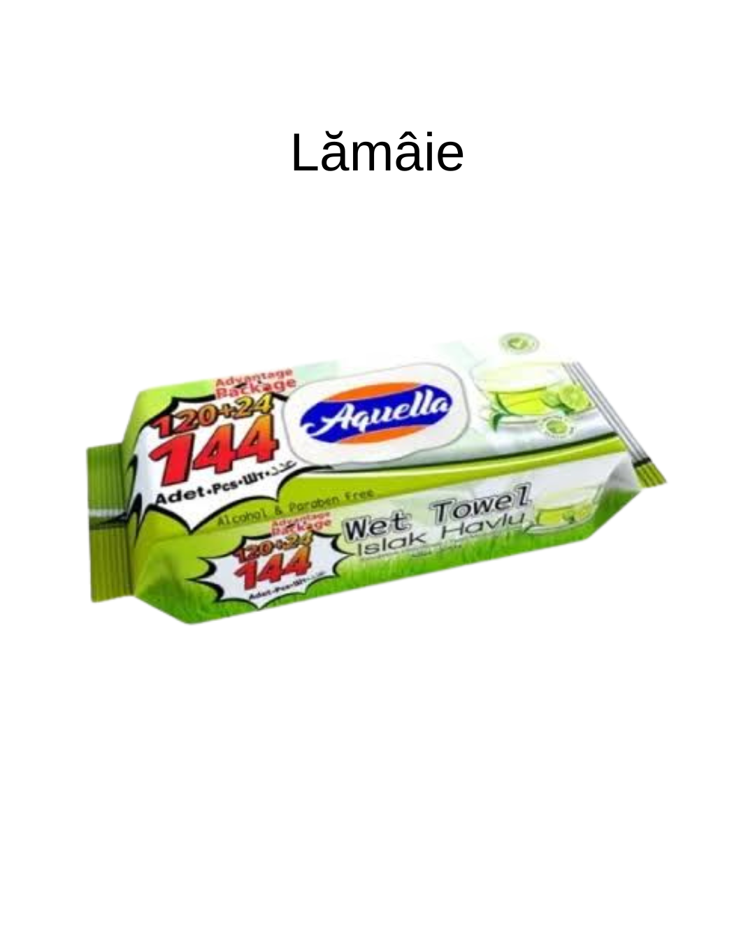 Aquella Șervețele Umede, Diverse Arome, 144 Bucăți - imagine 2