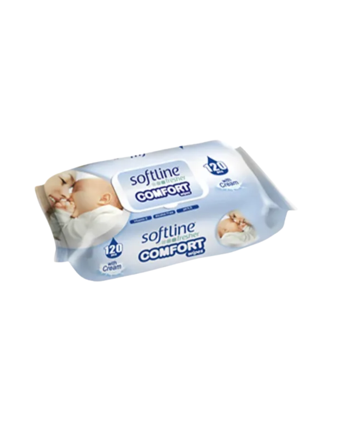 Softline Comfort Șervețele Umede, 120 Bucăți, cu capac - imagine 2