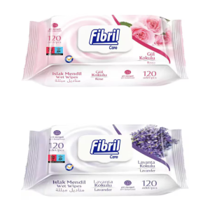 Fibril Care Șervețele Umede, Diverse Arome, 120 Bucăți