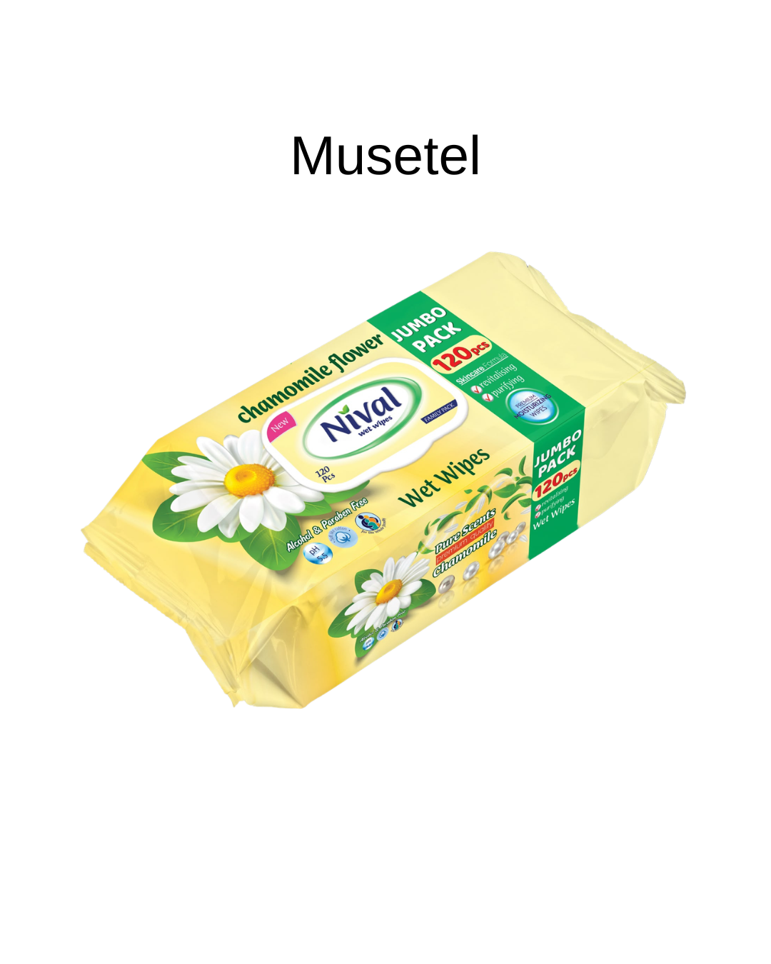 Nival Jumbo Pack Șervețele Umede, Diverse arome, 120 Bucăți - imagine 2