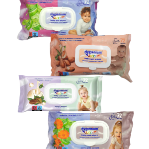 Hygienium Baby Șervețele Umede, Diverse arome, 72 Bucăți
