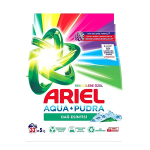 Ariel Detergent Automat – 5 kg / 33 spălări,mountain spring color