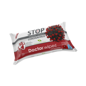Doctor Wipe's Șervețele Umede Antibacteriene pentru Suprafețe, Stop Coronavirus, 36 Bucăți