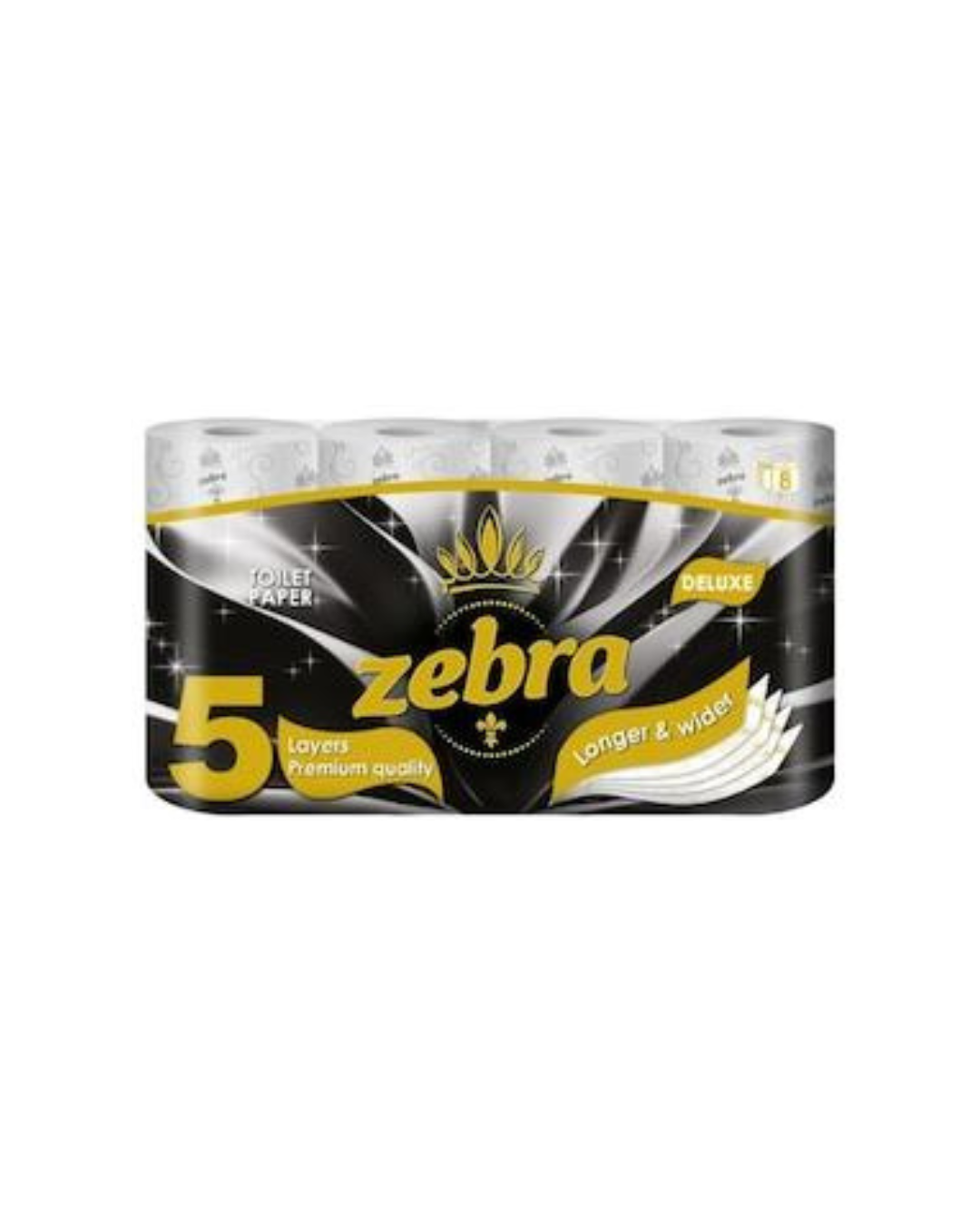 Zebra Hârtie Igienică, 5 Straturi, 8 Role, 16m