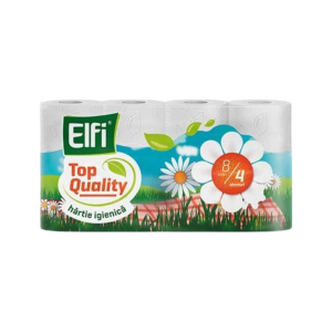 Elfi Top Quality Hârtie Igienică, 4 Straturi, 8 Role