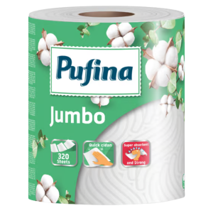 Pufina Jumbo Prosop de Hârtie, 2 Straturi, 320 Foi