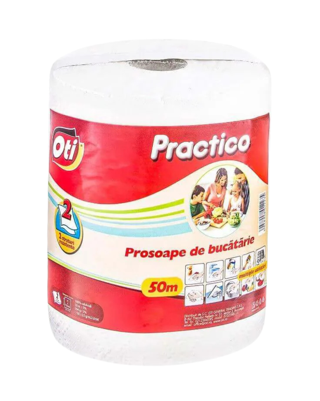 OTI Practico Prosop de Hârtie, 2 Straturi, 50 m