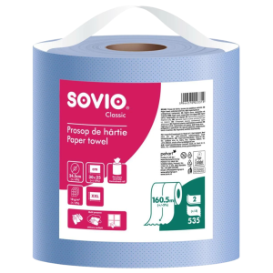 SOVIO Prosop albastru de Hârtie, 2 Straturi, 535 Foi