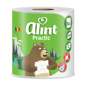 Alint Practic Prosop de Hârtie, 2 Straturi, 245 Foi