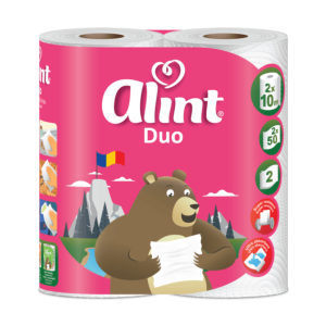 Alint Duo Prosop de Hârtie, 2 Straturi, 2 Role, 50 Foi/ Rolă