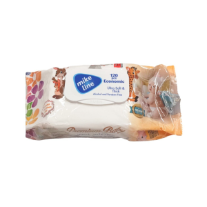 Mike Line Economic Baby Șervețele Umede, 120 Bucăți