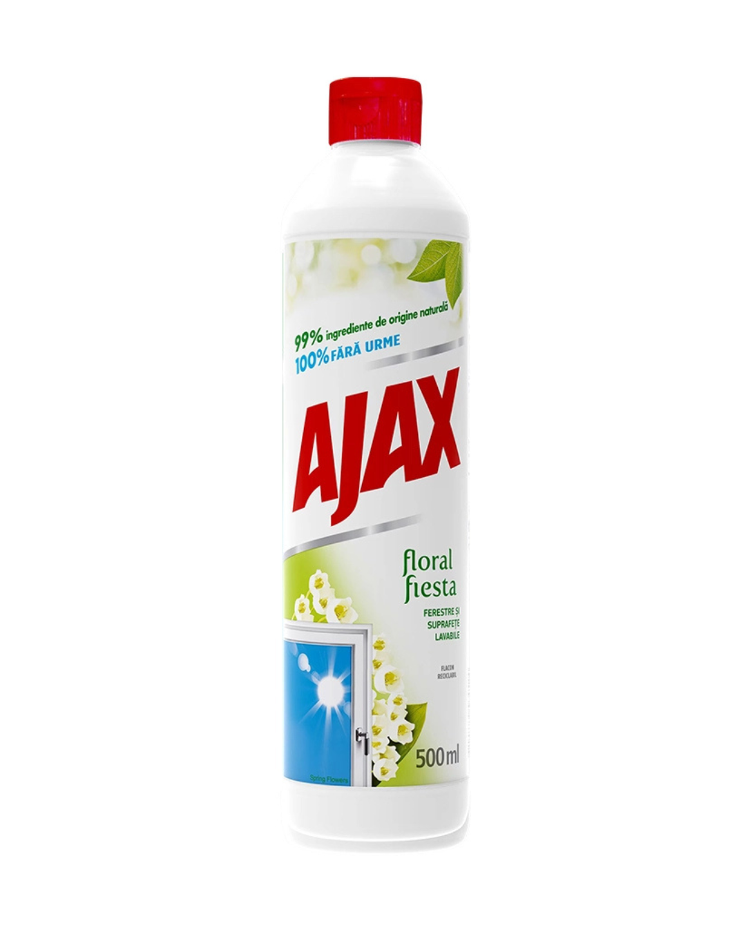 Ajax Rezervă Soluție pentru Geamuri, 500 ml