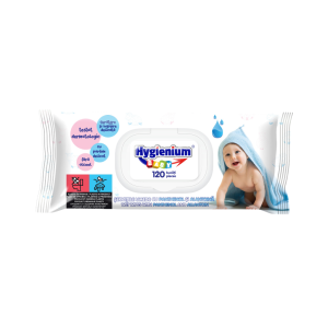 Hygienium Baby Șervețele Umede, 120 Bucăți, cu capac