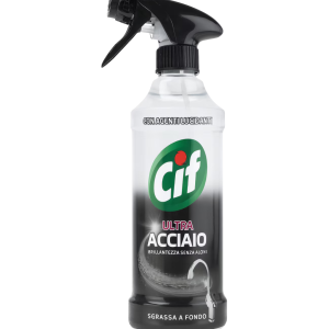 Cif Ultra Acciaio – Spray pentru suprafețe din inox, 500 ml