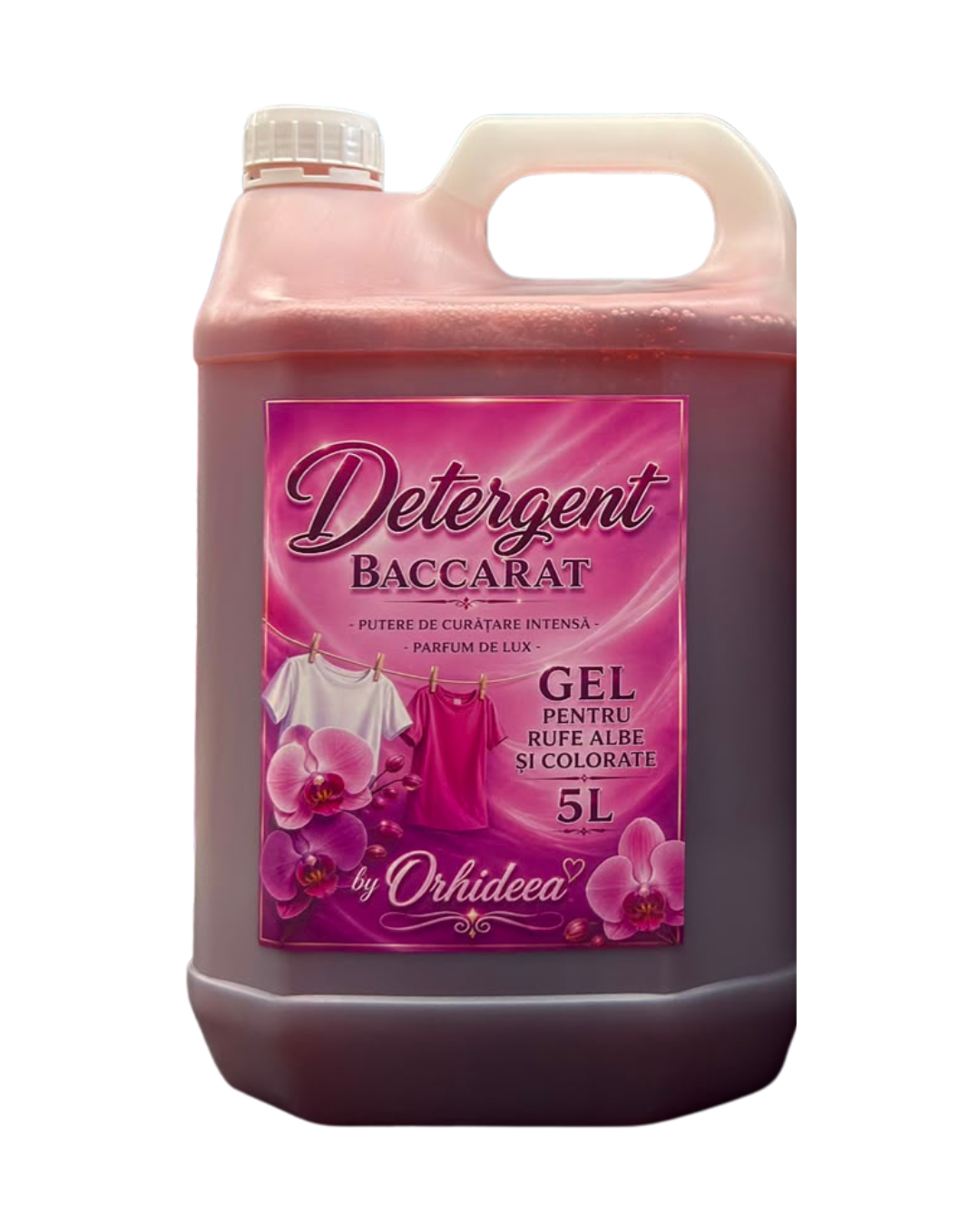 Orhideea Detergent Baccarat, 5 L – Parfum de Lux, Rufe Albe și Colorate