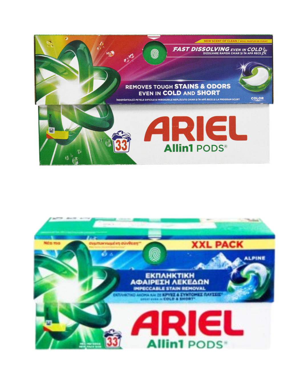 Ariel Detergent Capsule All-in-1 PODS – 33 capsule – Color & Alpine