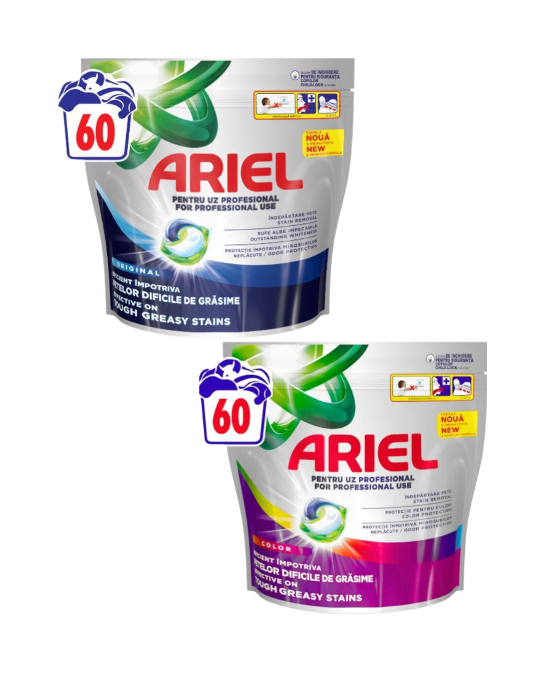 Ariel Detergent Capsule Professional – 60 Spălări