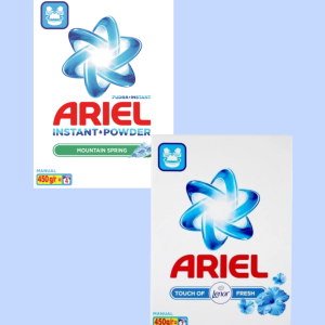 Ariel Detergent Manual – 450 g, mountain spring & touch of fresh