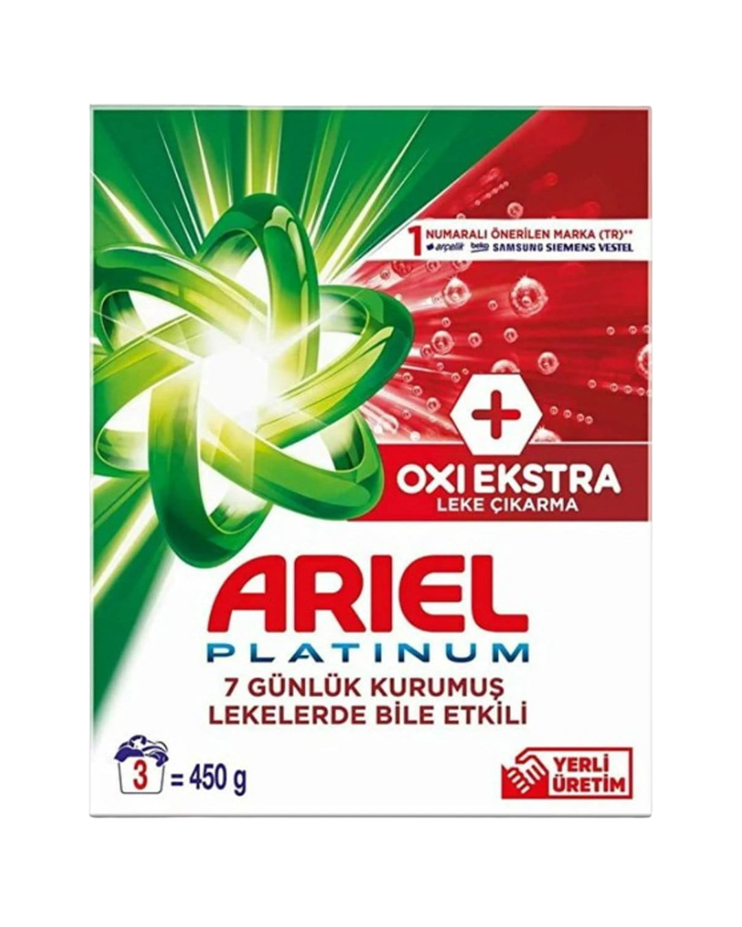 Ariel Platinum Oxi – Detergent Automat – 450 g / 3 spălări