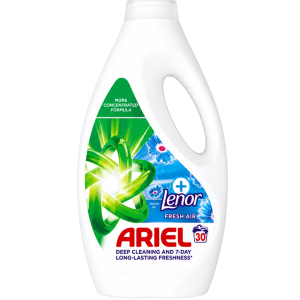 Ariel Detergent Lichid – 1,35 L / 30 spălări – Fresh Air